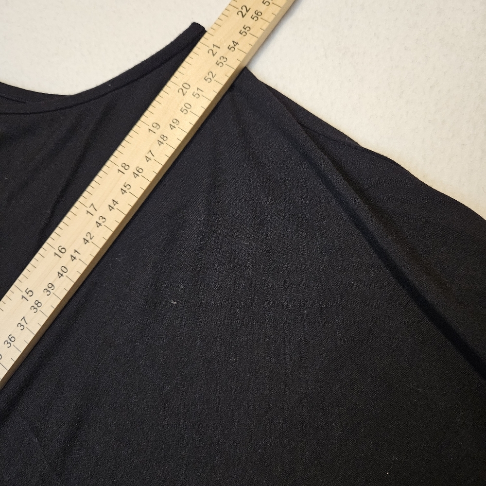 Eileen Fisher Classic Flowy Maxi Sleeveless Black Dress Size XL - Picture 7 of 9